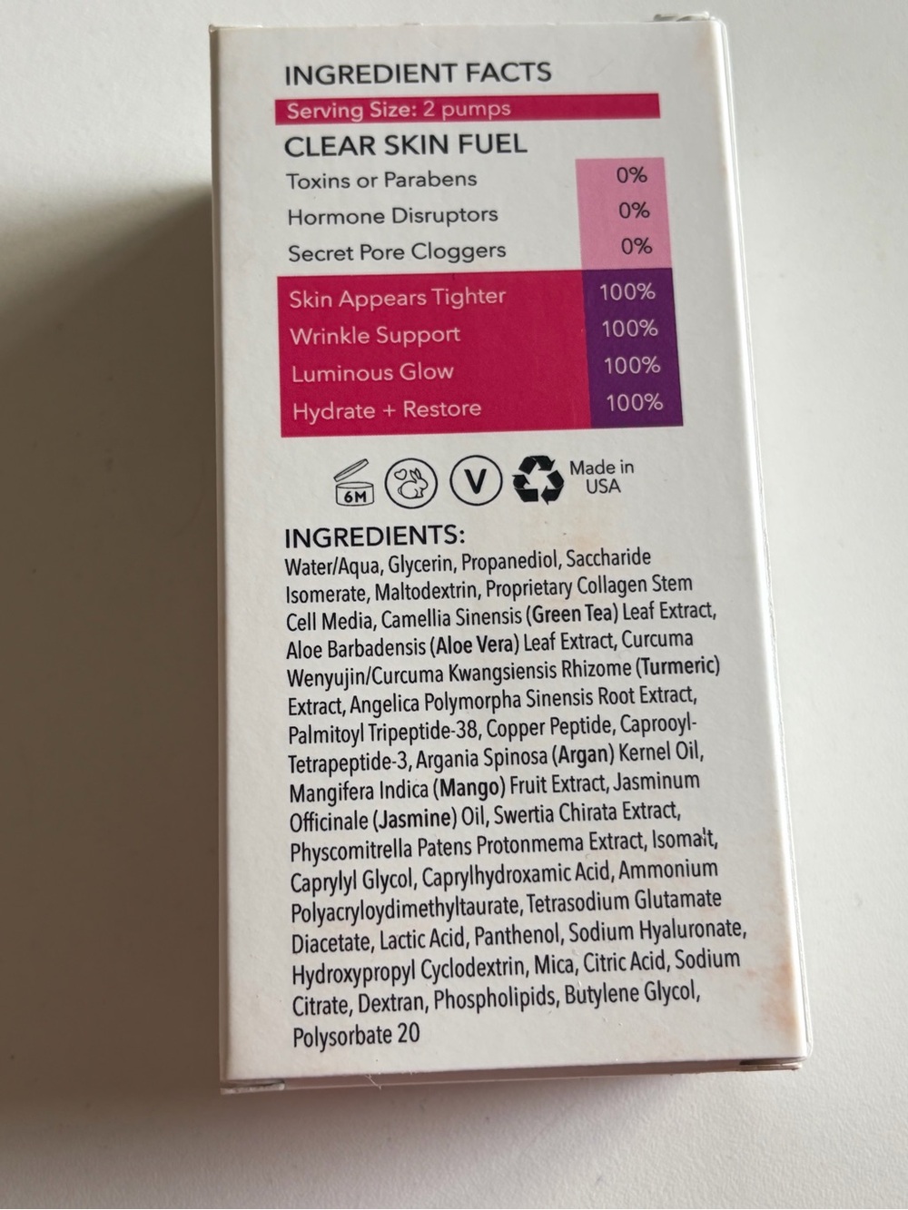 (#15) CLEARSTEM Bounceback Serum Collagen Tri-Peptide Argan 1 oz New in Box - Picture 4 of 9